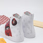 BL - LUV Stellar Trainer Boot White Red Sneaker