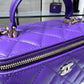 ChanelVanity With Chain Silver Hardware Purple For Women, Women’s Handbags, Shoulder Bags 6.7in/17cm