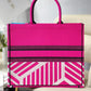 DI Large Book Tote Pink And Blue, For Women, Women’s Handbags 16.5in/42cm CD