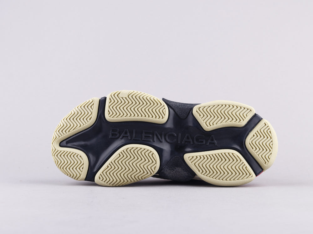 BL - Bla Triple S Black And White Powder Sneaker