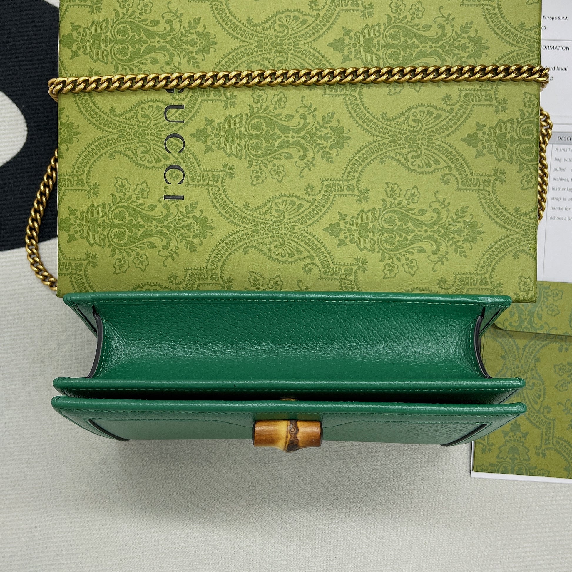gg Diana Mini Bag With Bamboo Green For Women, Women’s Bags 7.5in/19cm gg ‎696817 DJ20T 3120
