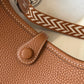 HM Evelyne 16 Amazone Bag Brown With Silver-Toned Hardware For Women, Shoulder And Crossbody Bags 6.3in/16cm