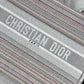 DI Large Book Tote Bag Canvas Stripes Embroidery For Women 42cm/16.5in CD