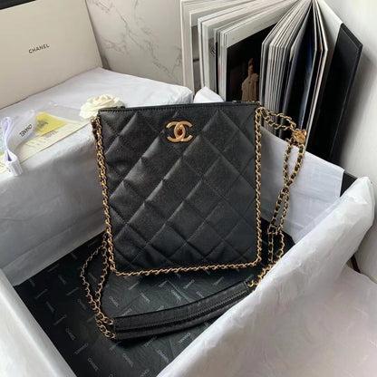 ChanelSmall Shopping Bag Black For Women, Women’s Bags 9.1in/23cm AS3470 B08850 94305