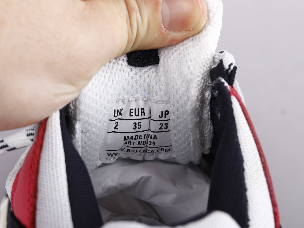 BL - Bla Triple S Black And White Powder Sneaker