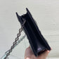 DI Caro Zipped Pouch With Chain Black, For Women, Women’s Handbags 7.5in/19cm CD S5106BNEM_M900
