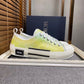 BL - DIR B23 White and Yellow LOW-TOP SNEAKER