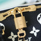 LV Speedy Bandouliere 20 Monogram Empreinte Black / White / Pink For Women,  Shoulder And Crossbody Bags 20.5cm/8.1in LV M46088