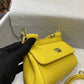DG Small Sicily Bag In Dauphine Yellow For Women 7.5in/19cm DG
