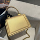 DG Small Devotion Bag In Plain Gold For Women 7.5in/19cm DG