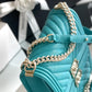 ChanelMedium Boy Handbag Blue For Women 9.8in/25cm A67086