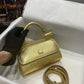 DG Small Sicily Bag In Dauphine Gold For Women 7.5in/19cm DG 