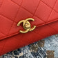 ChanelSmall Flap Bag With Top Handle Gold Hardware Red For Women, Women’s Handbags, Shoulder Bags 7.9in/20cm AS2059