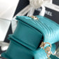 ChanelMedium Boy Handbag Blue For Women 9.8in/25cm A67086