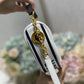 DI Small Vibe Hobo Bag White Cannage, White Handbags, Crossbody Bags, 20cm CD M7200ONOA_M879