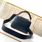LV Capucines Mini Taurillon Navy Blue For Women,  Shoulder And Crossbody Bags 8.3in/21cm LV