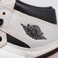 BL - AJ1 gray and white scratch shoes for women