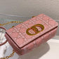 DI Medium Caro Bag Pink, For Women, Women’s Handbags 25.5cm/10in CD