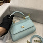 DG Small Sicily Bag In Dauphine Azure For Women 7.5in/19cm DG