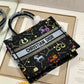 DI Small Book Tote Black, For Women, Women’s Handbags 26.5cm/10.5in CD