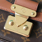LV Marceau Monogram Canvas Caramel Brown For Women,  Shoulder and Crossbody Bags 9.6in/24.5cm LV M46127