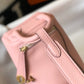 HM Lindy Mini Clemence Bag Pink With Gold Hardware For Women, Women’s Handbags, Shoulder And Crossbody Bags 7.5in/19cm