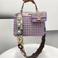 FI Peekaboo Mini Purple Braided Bag For Woman 18cm/7in