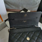 ChanelMini Flap Bag Black For Women 7.2in/18.5cm