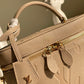 LV Vanity PM Handbag Monogram Empreinte Tourterelle Beige For Women, Women’s Handbags, Shoulder And Crossbody Bags 7.5in/19cm LV M45608