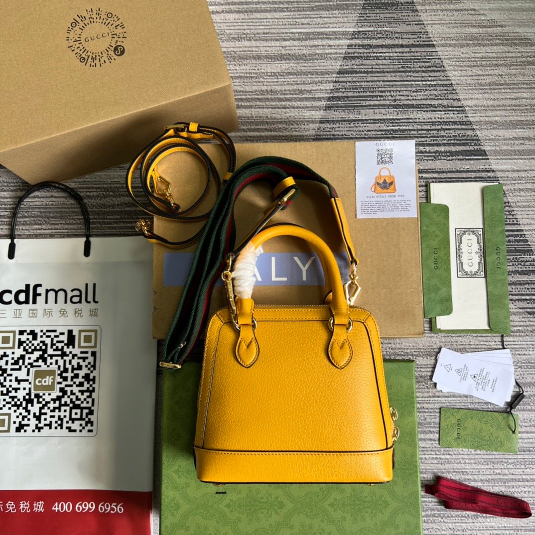 gg x Adidas Horsebit 1955 Mini Bag Yellow For Women, Women’s Bags 7.9in/20cm gg‎