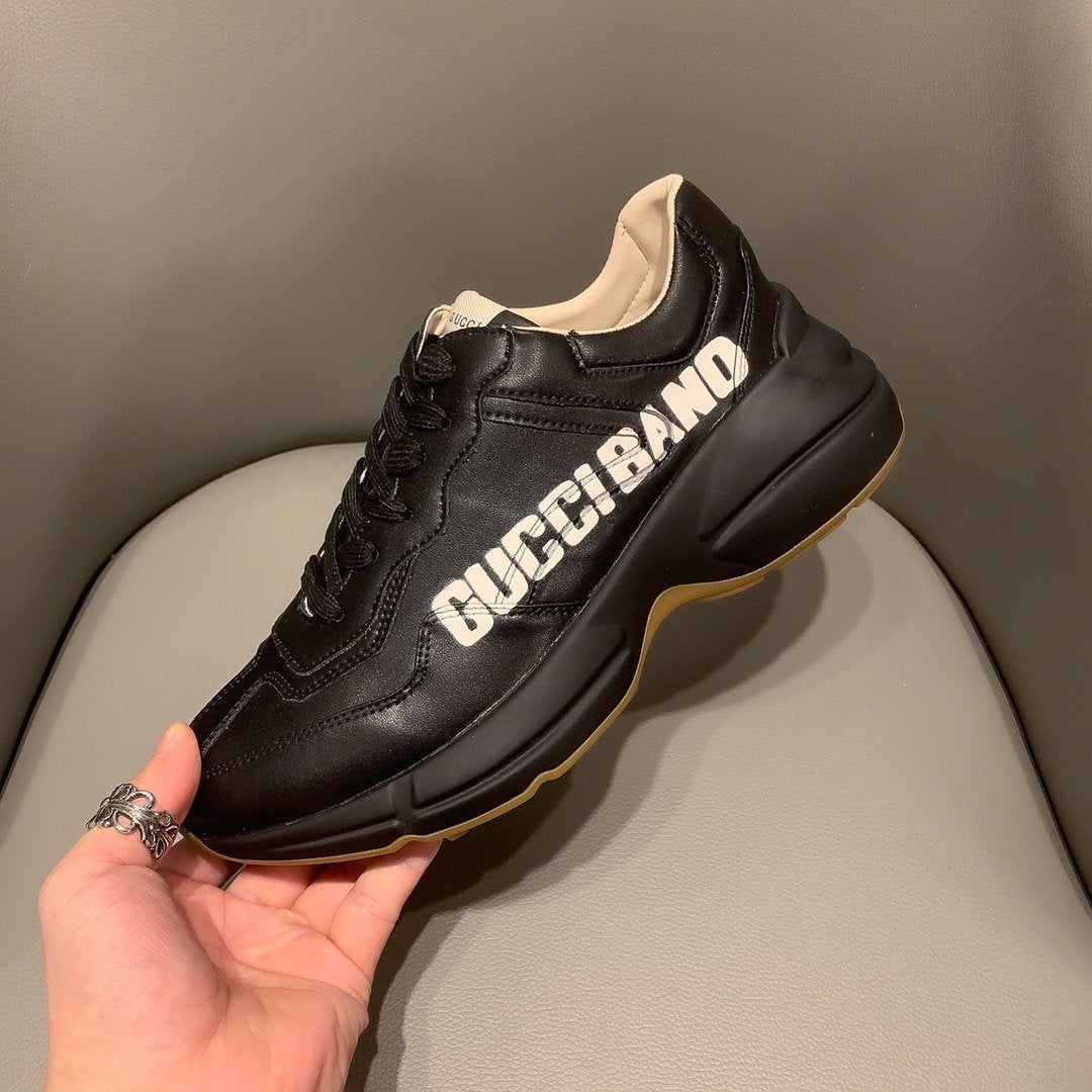 BL-GCI  RHYTON VINTAGE TRAINER BAND BLACK SNEAKER 140