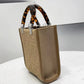 FI Mini Sunshine Shopper Beige For Women, Women’s Handbags, Shoulder And CrossBody Bags 7.1in/18cm FF 8BS051