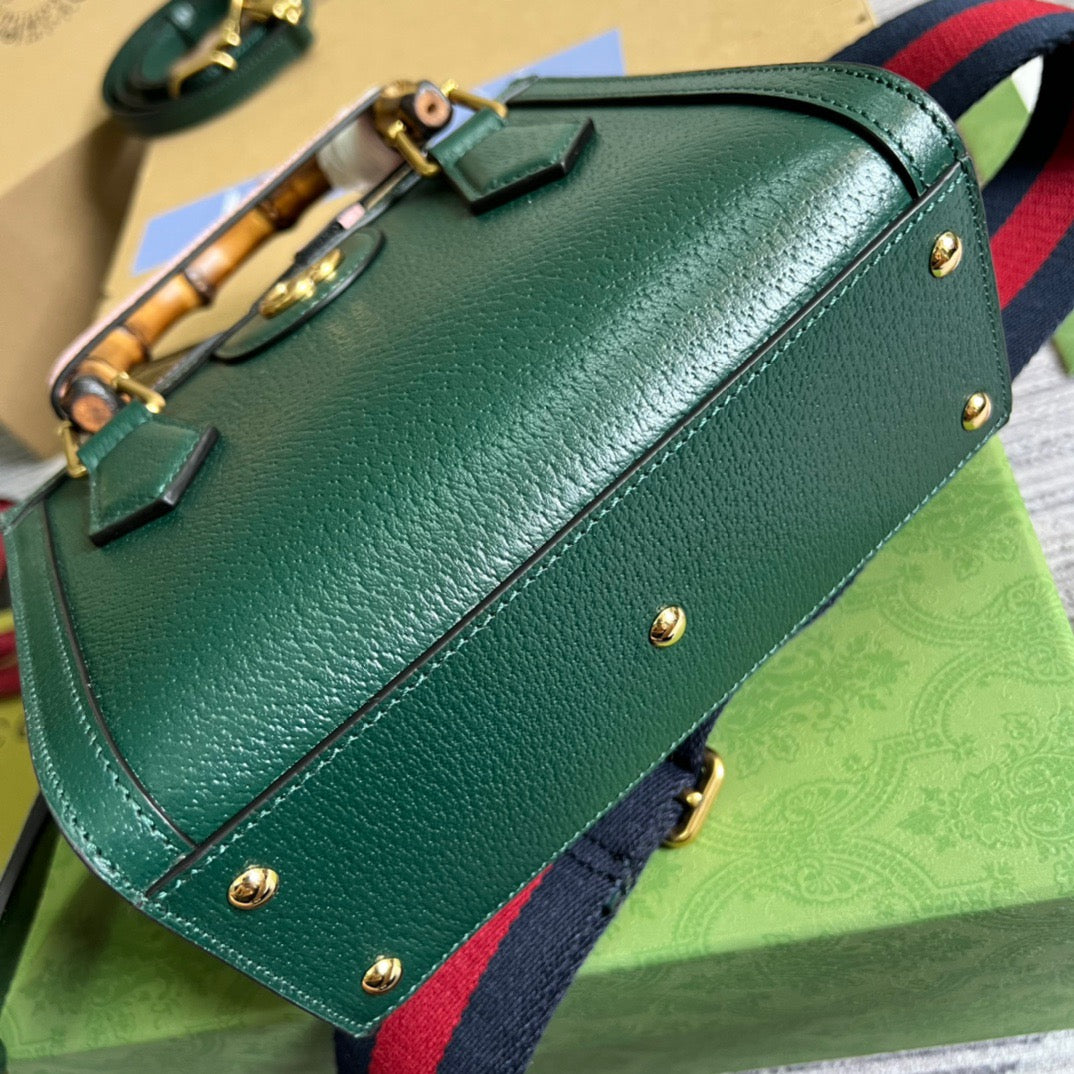 gg Diana Mini Tote Bag Green For Women, Women’s Bags 7.9in/20cm gg ‎702732 U3ZDT 3670