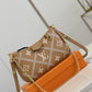 LV Easy Pouch On Strap Monogram Empreinte Arizona Beige For Women, WoHandbags 7.5in/19cm LV M81137