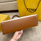 FI Canvas Tote Bag Beige/Brown For Women, Women’s Handbags 18.1in/46cm FF 7VA480