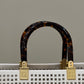 FI FI Sunshine Medium Two-toned perforated Bag For Woman 37cm/14.5in