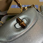 gg Bamboo 1947 Medium Top Handle Bag Silver For Women, Women’s Bags 10.2in/26cm gg