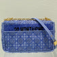 DI Medium Caro Bag Blue, For Women, Women’s Handbags 27.5cm/10.8in CD