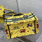 DI Small Book Tote Yellow, For Women, Women’s Handbags 26.5cm/10.5in CD M1265ZRTY_M930