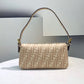 FI Baguette 1997 Wool Bag Beige For Women, Women’s Handbags, Shoulder Bags 10.6in/27cm FF 8BR792