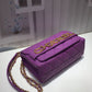 ChanelFront Logo Small Flap Bag Gold Hardware Purple For Women, Women’s Handbags, Shoulder Bags 8.2in/21cm AS1490