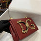 DG Nappa DG Girls Shoulder Bag Burgundy For Women 8.3in/21cm DG 