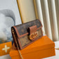LV Dauphine Chain Wallet Combines Monogram And Monogram Reverse Canvas By Nicolas Ghesquière For Women, WoWallet 19cm LV M68746