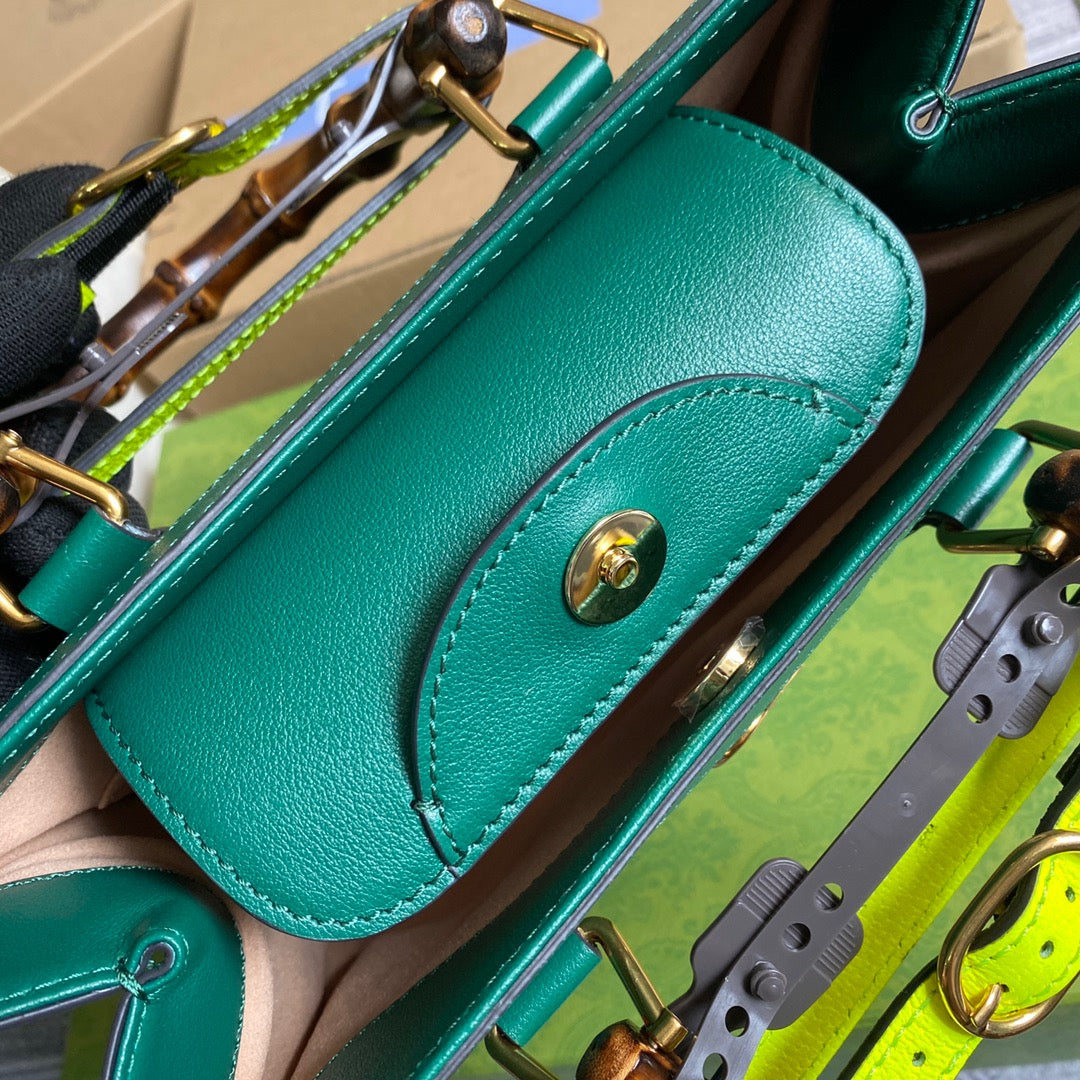 gg Diana Small Tote Bag Green For Women, Women’s Bags 11in/27cm gg ‎