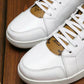 BL - LUV HIgh Top White Brown Sneaker