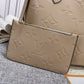 LV Neverfull MM Tote Bag Monogram Empreinte Tourterelle Gray For Women,  Shoulder Bags 12.2in/31cm LV M45686