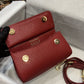 DG Small Sicily Bag In Dauphine Red For Women 7.5in/19cm DG
