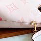LV Neverfull MM Monogram Canvas Rose Pink For Women,  Shoulder and Crossbody Bags 9.4in/24cm LV