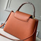 LV Woven Capucines Python Handle Bag 31cm Taurillon Leather Spring/Summer 2021 Collection N98388, Cognac