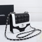 CHL 19 Handbag 7in/18cm Black/White For Women